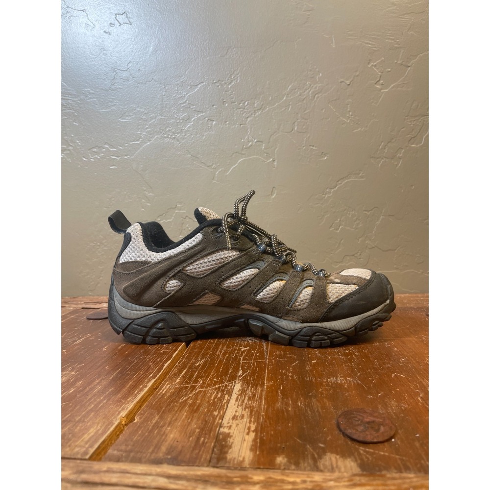 Merrell Moab Ventilator Hiking Shoes Mens 8 Brown Outdoor Trail Vibram Grip